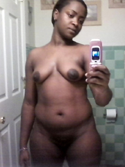 Nude black front the photo-camera