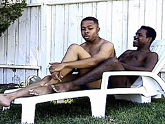 If you love big black dick, you are going to love this outdoor black on black gay sex scene.
